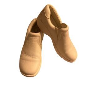 Nurse Mates Women’s 7.5M White Full Grain Leather Uniform Shoes Slip Resistant